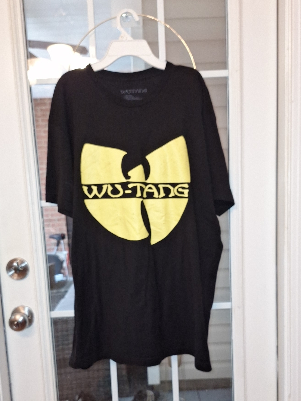 Wu-Tang Clan Rap Yellow Logo Classic Hip-Hop T Shirt Black Size XL
